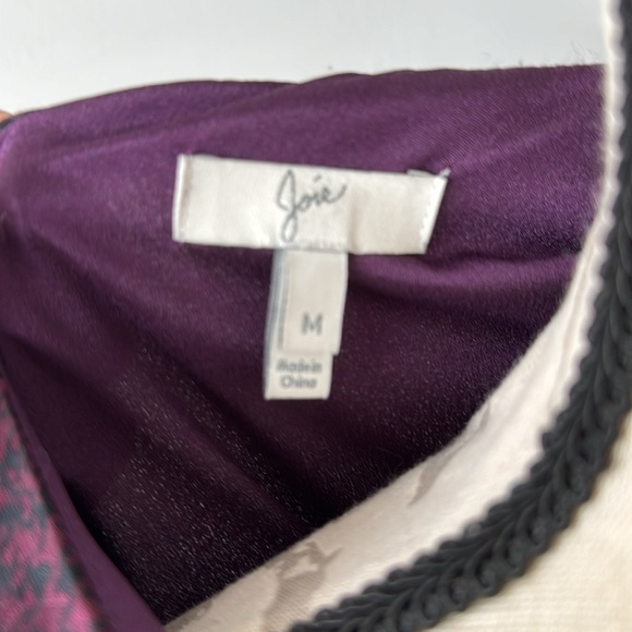 Joie Marcel chiffon dress in blackberry - Picture 7 of 10